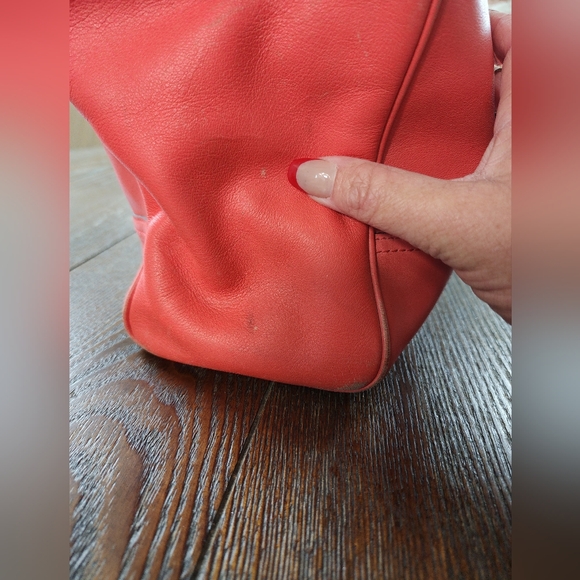 Coach Salmon/ Pink Leather A1373 24281 - Picture 8 of 15